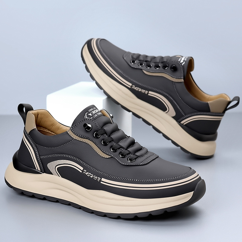 🔥LAST DAY - 50% OFF🛒Men's Comfortable Lightweight Leather Slip-On Orthopaedic Shoes-Comfort & Reliable