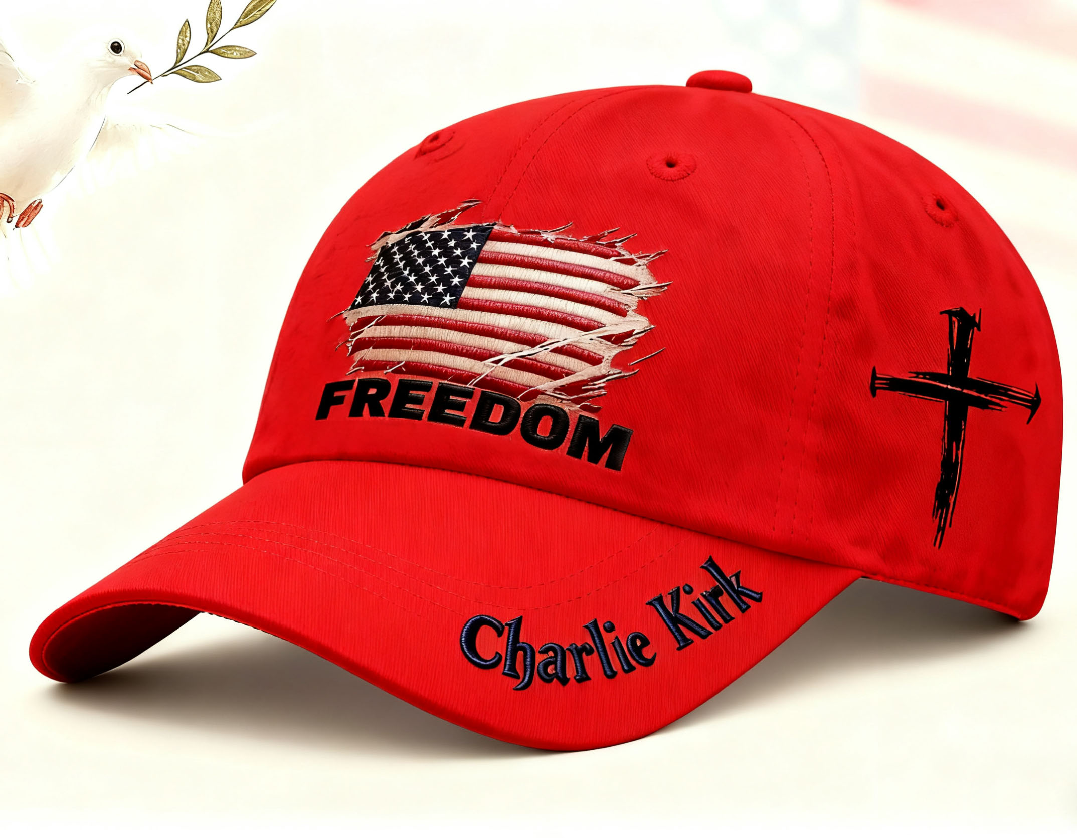 🔥LAST DAY 49% OFF - Liberty American flag print baseball cap-Comfort & Reliable