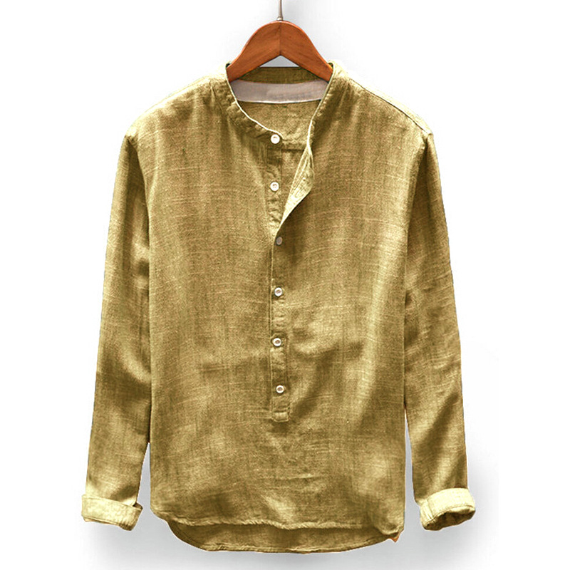 Provence Linen Cotton Long-Sleeve Shirt-Comfort & Reliable