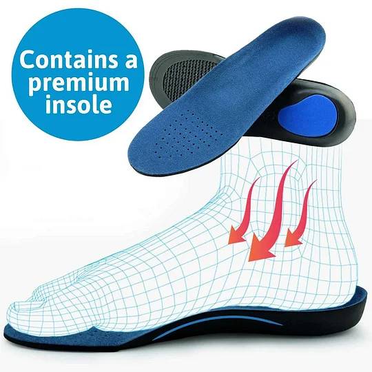 Men's Slip-On Orthopedic Shoes(Medical certification️)– Arch Support Sneakers for Casual Shoes, Lightweight Walking Shoes for Foot and Heel Pain Relief-Comfort & Reliable
