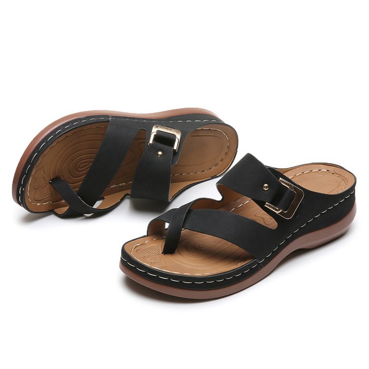 Women's Arch Support Casual Leather Sandals-Comfort & Reliable