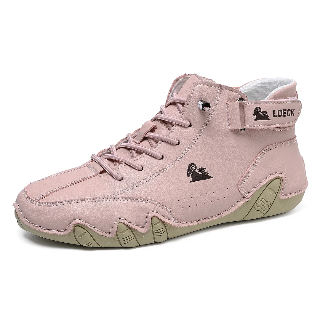 ⏰Promotion - 60% OFF🔥Barefoot Shoes Italian - Suede Velcro High Boots-Comfort & Reliable