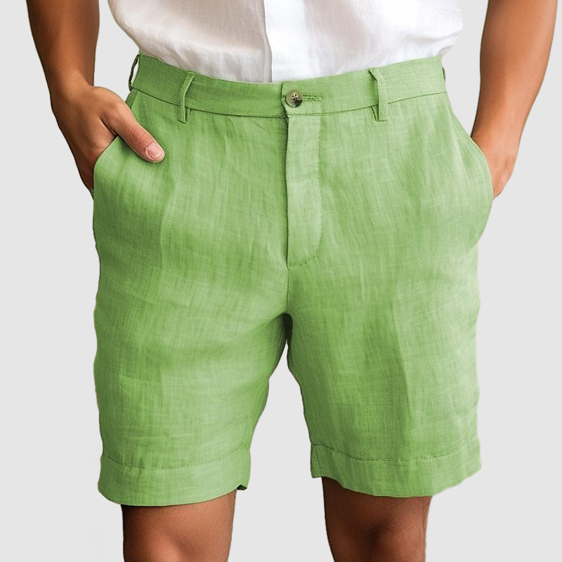 Gentleman's Casual Cotton Linen Shorts-Comfort & Reliable