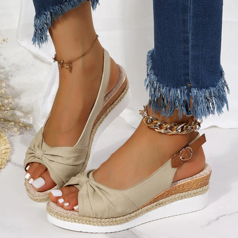 ONLY TODAY 50% OFF 🔥 Paris Casual Flatform Daily Comfy Memory Sandals-Comfort & Reliable
