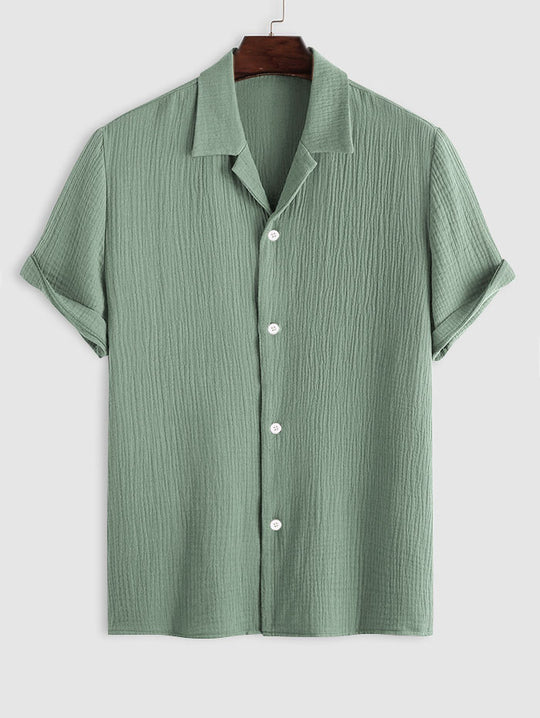 Men loose cotton linen casual shirt-Comfort & Reliable