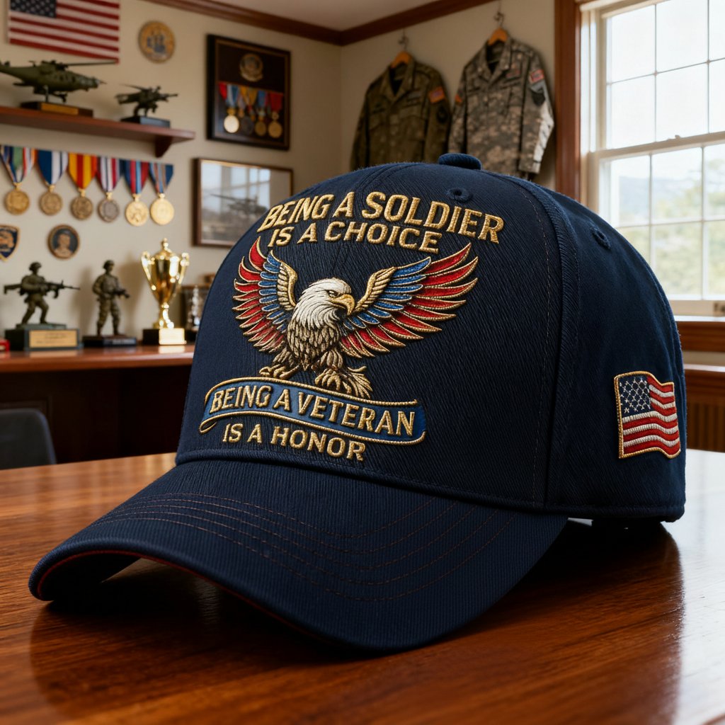 🦅“Being a Soldier⚔️Being a Veteran” Commemorative Cap🧢-Comfort & Reliable