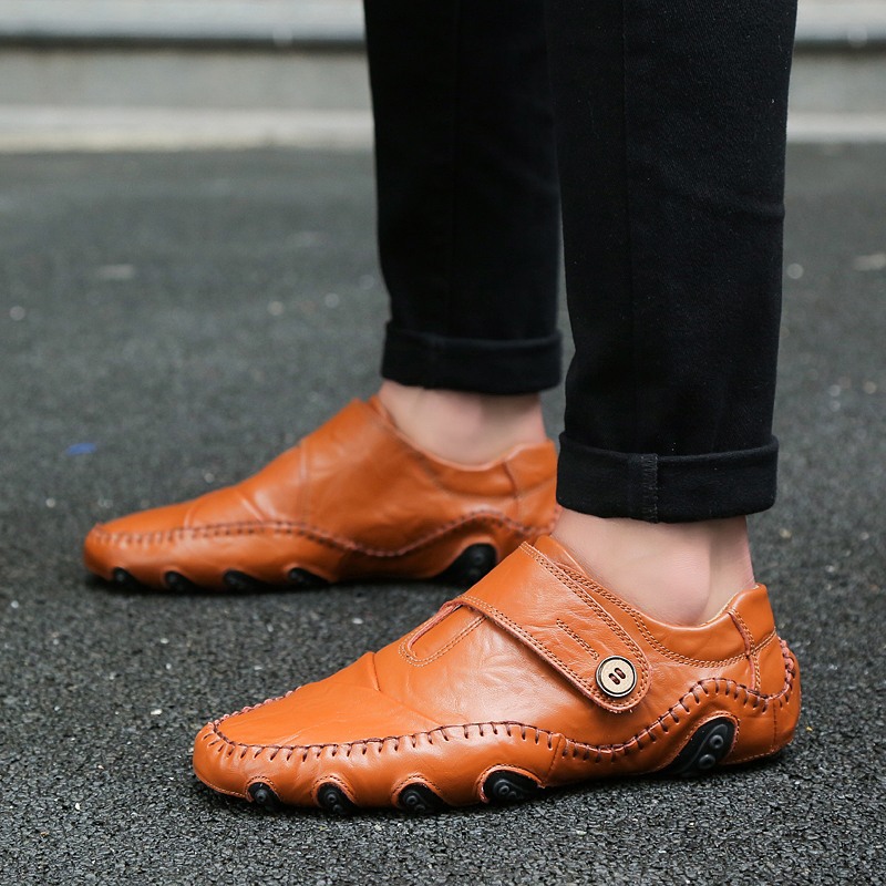 ⏰Last Day 50% OFF🔥 Men's Handmade Genuine Leather Slip-On Loafers-Comfort & Reliable
