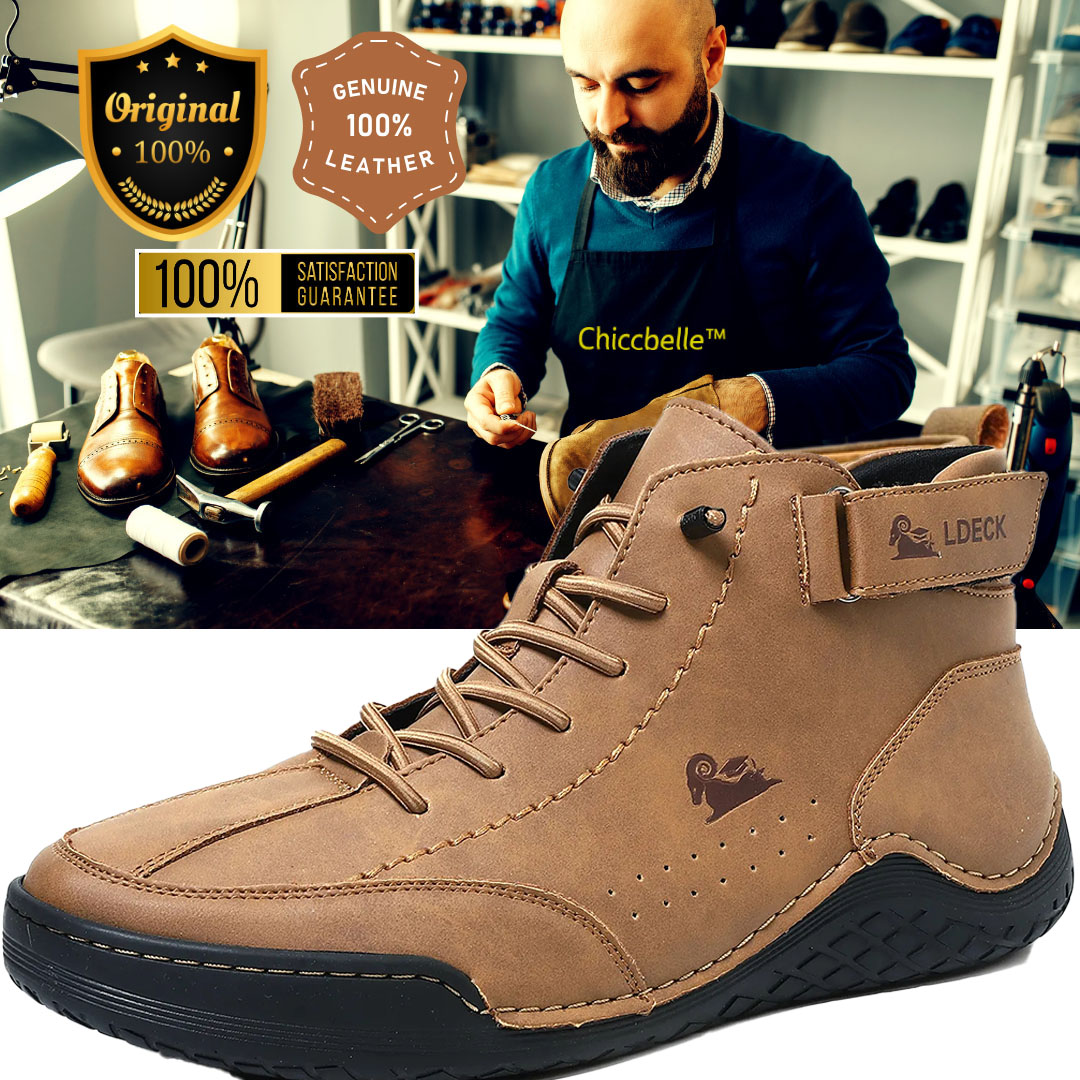 🔥LAST DAY 70% OFF🔥 Comfortable Waterproof Orthopedic Leather Walking Hiking Shoes-Comfort & Reliable