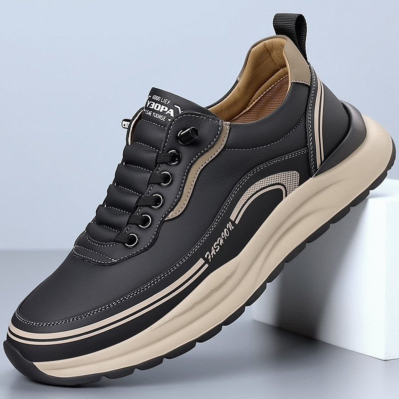 🔥LAST DAY - 50% OFF🛒Men's Comfortable Lightweight Leather Slip-On Orthopaedic Shoes-Comfort & Reliable