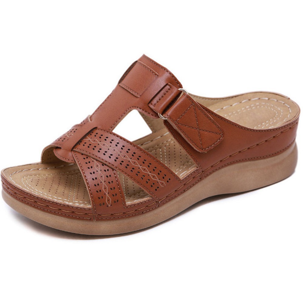 LAST DAY 49% OFF WOMEN PREMIUM LEATHER ORTHOPEDIC SANDALS-Comfort & Reliable