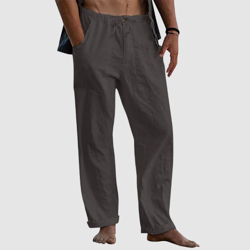 Men's linen beach casual loose-fitting pants-Comfort & Reliable