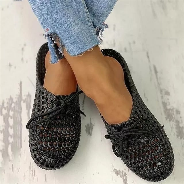 Women's Fashion Hollow Out Breathable Beach Slippers-Comfort & Reliable