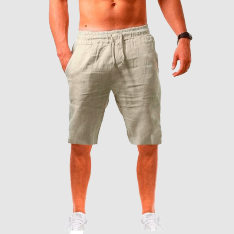 Men's summer loose linen cotton breathable sports leisure five split pants-Comfort & Reliable