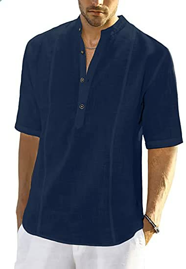 Premium Linen Comfortable Casual Short-Sleeve Shirts-Comfort & Reliable