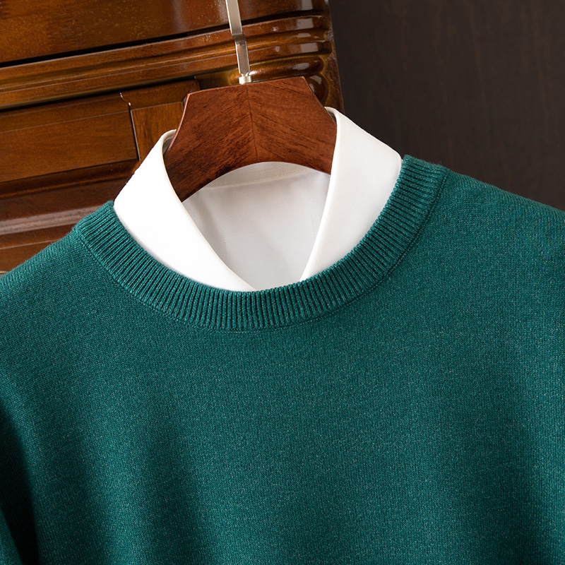 Men's Long Sleeve Cashmere Sweater-Comfort & Reliable