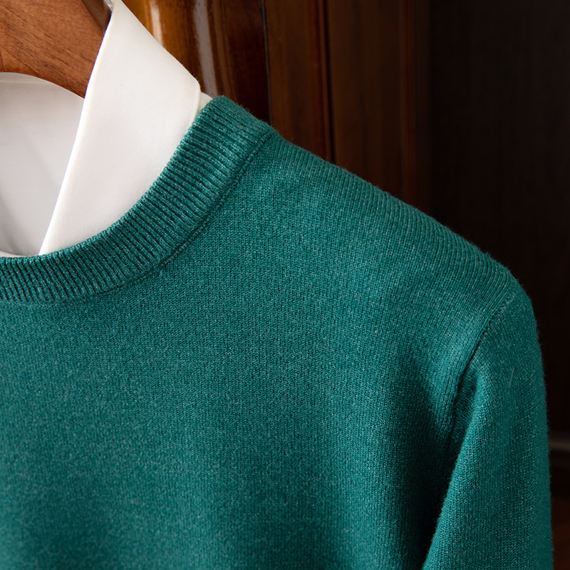Men's Long Sleeve Cashmere Sweater-Comfort & Reliable