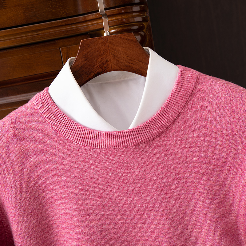 Men's Long Sleeve Cashmere Sweater-Comfort & Reliable