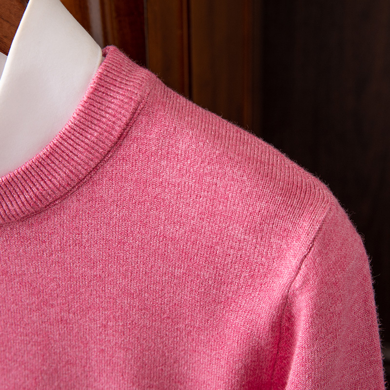 Men's Long Sleeve Cashmere Sweater-Comfort & Reliable