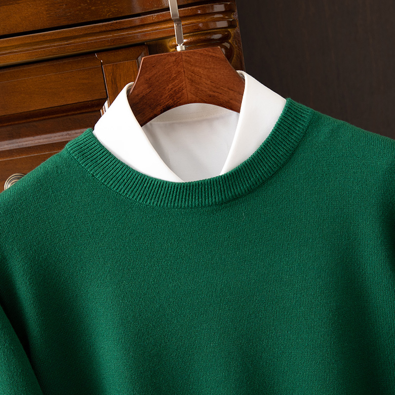 Men's Long Sleeve Cashmere Sweater-Comfort & Reliable