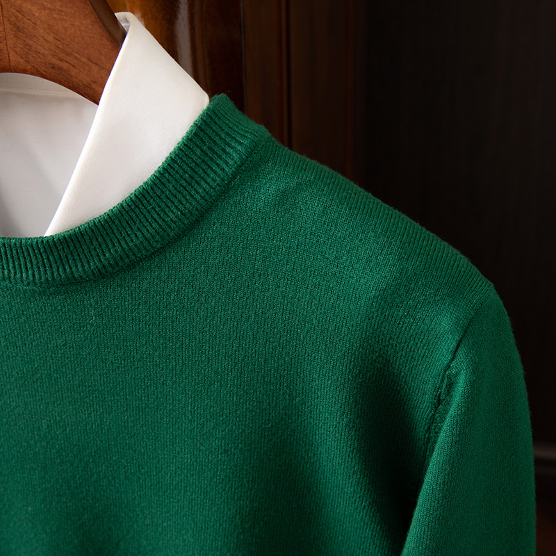 Men's Long Sleeve Cashmere Sweater-Comfort & Reliable