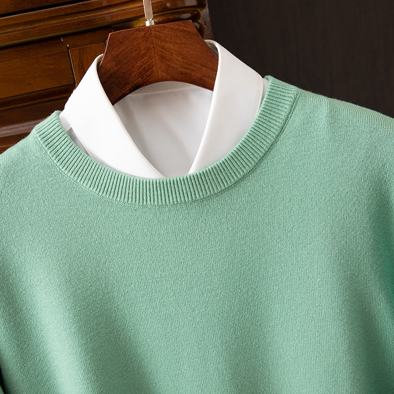 Men's Long Sleeve Cashmere Sweater-Comfort & Reliable