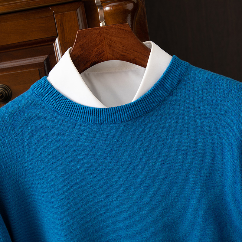 Men's Long Sleeve Cashmere Sweater-Comfort & Reliable