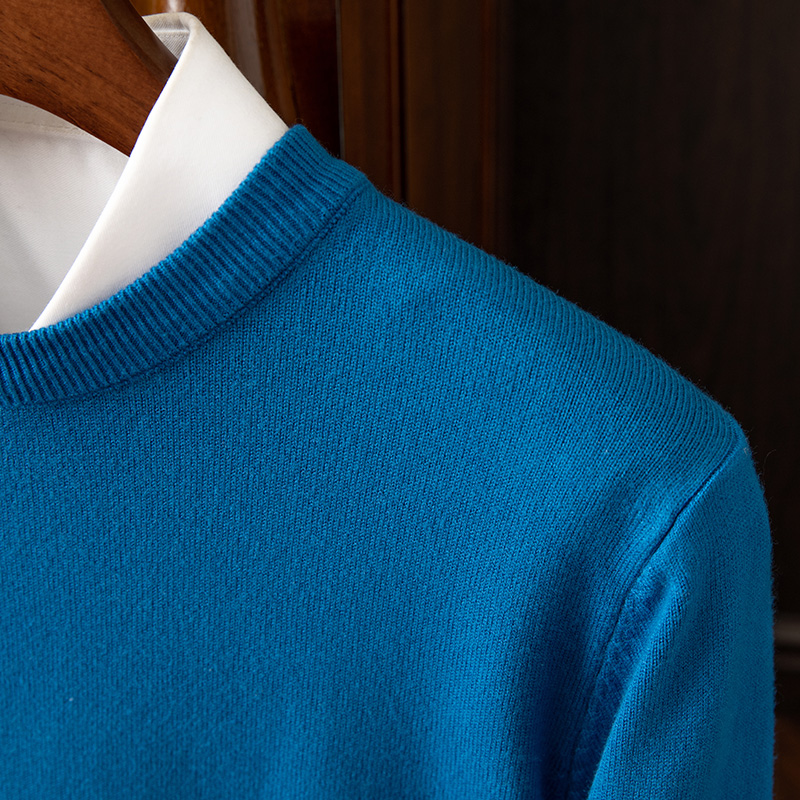 Men's Long Sleeve Cashmere Sweater-Comfort & Reliable
