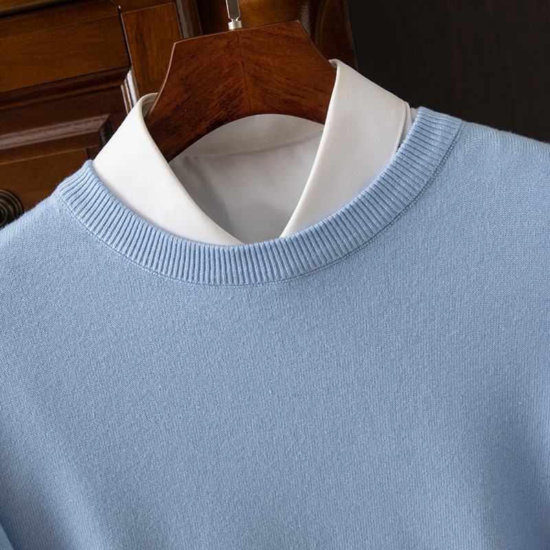 Men's Long Sleeve Cashmere Sweater-Comfort & Reliable