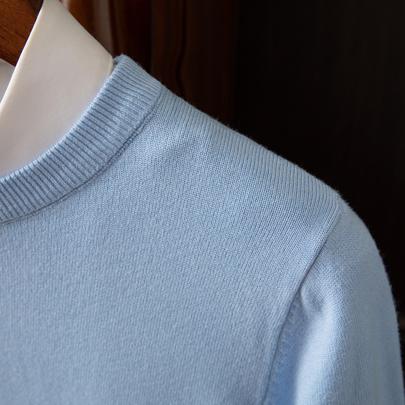 Men's Long Sleeve Cashmere Sweater-Comfort & Reliable