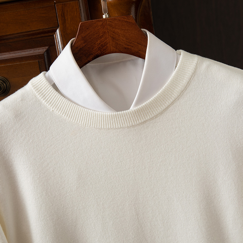 Men's Long Sleeve Cashmere Sweater-Comfort & Reliable