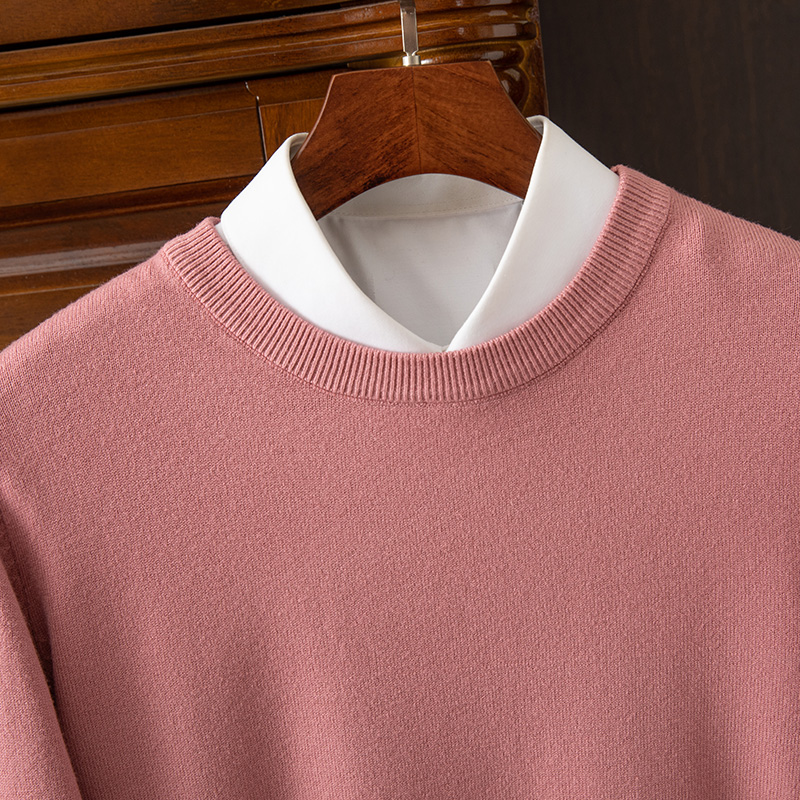 Men's Long Sleeve Cashmere Sweater-Comfort & Reliable