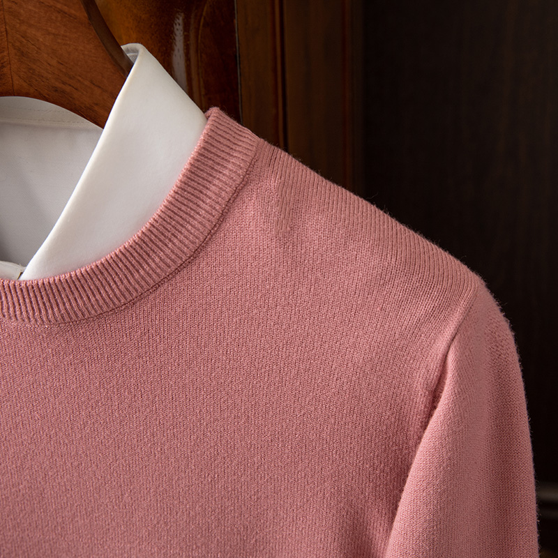 Men's Long Sleeve Cashmere Sweater-Comfort & Reliable