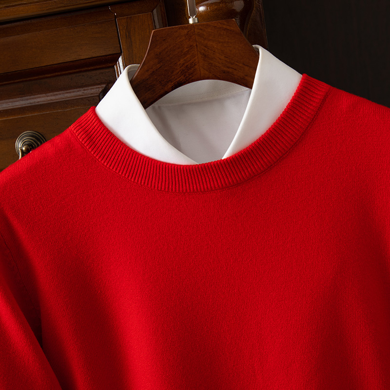Men's Long Sleeve Cashmere Sweater-Comfort & Reliable