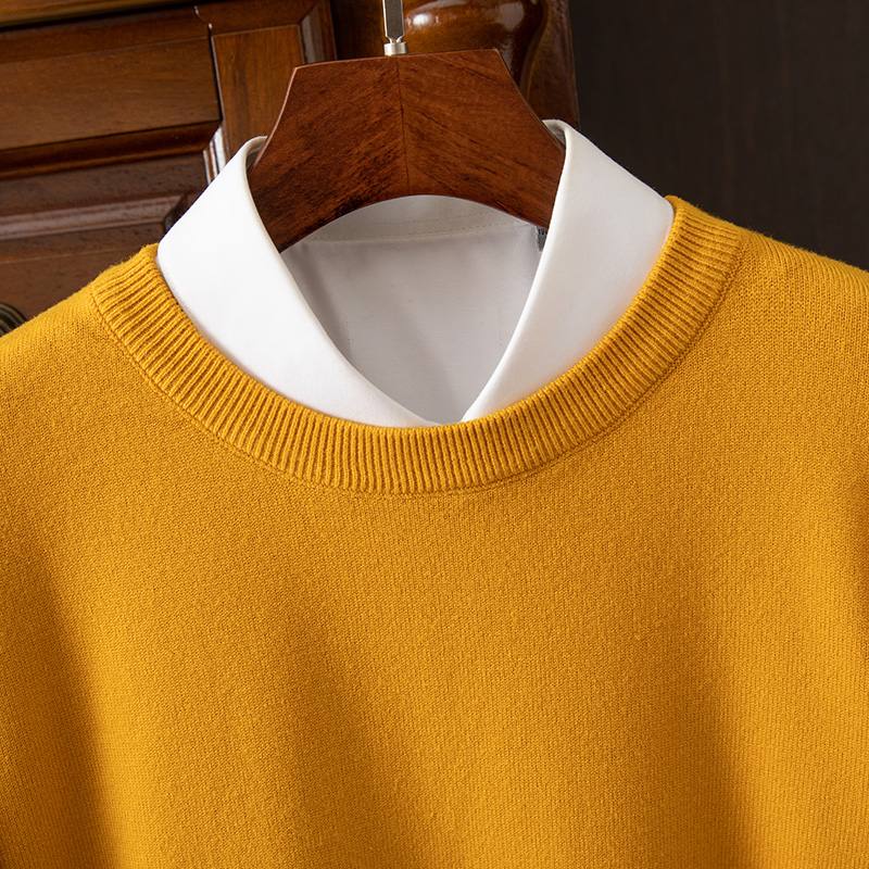 Men's Long Sleeve Cashmere Sweater-Comfort & Reliable