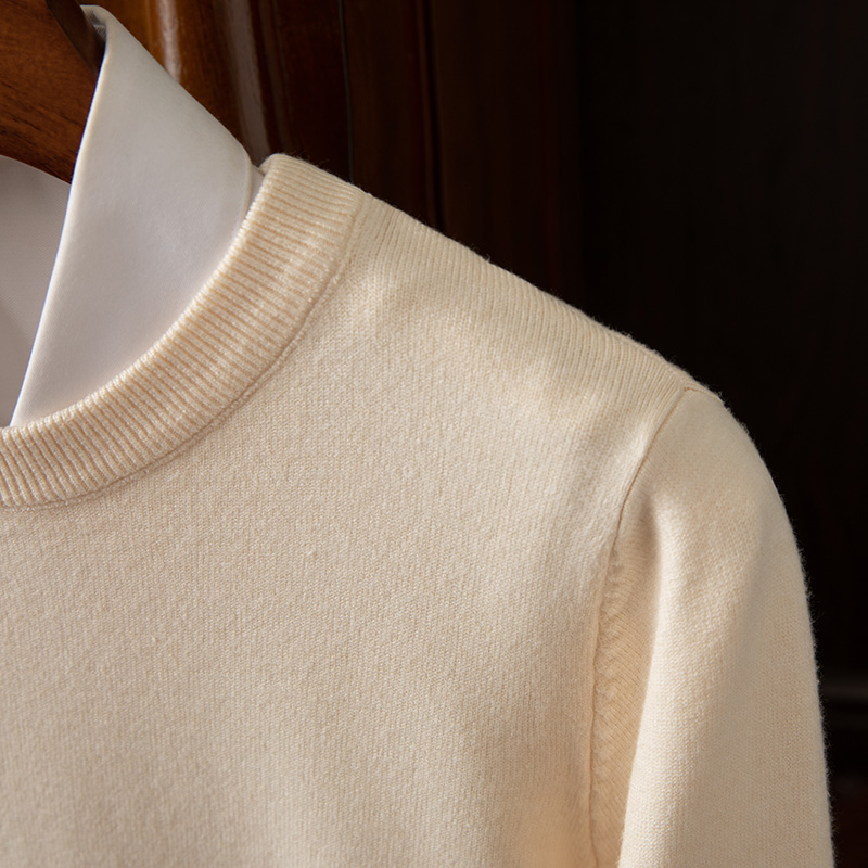 Men's Long Sleeve Cashmere Sweater-Comfort & Reliable