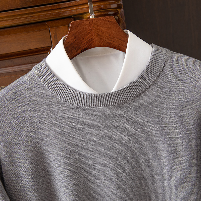 Men's Long Sleeve Cashmere Sweater-Comfort & Reliable