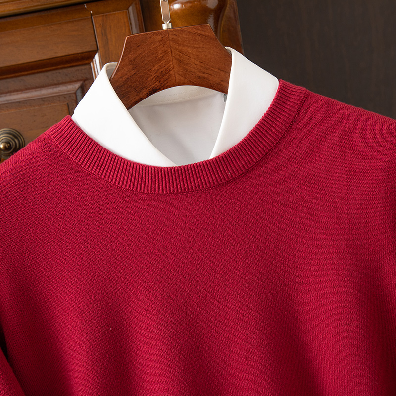 Men's Long Sleeve Cashmere Sweater-Comfort & Reliable