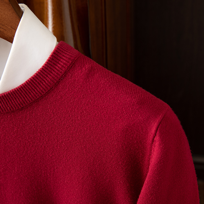 Men's Long Sleeve Cashmere Sweater-Comfort & Reliable