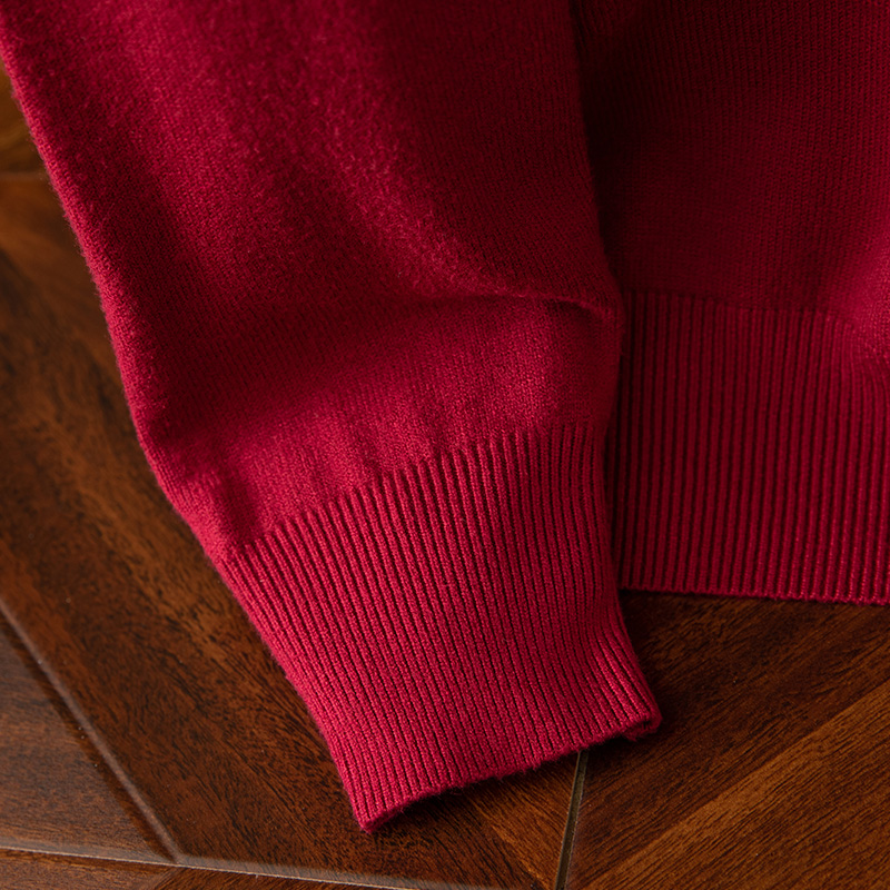 Men's Long Sleeve Cashmere Sweater-Comfort & Reliable