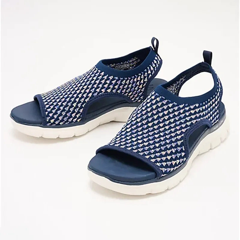 🔥LAST DAY 49% OFF -2025 Premium Elastic Mesh Knitted Orthotic Sandals-Comfort & Reliable