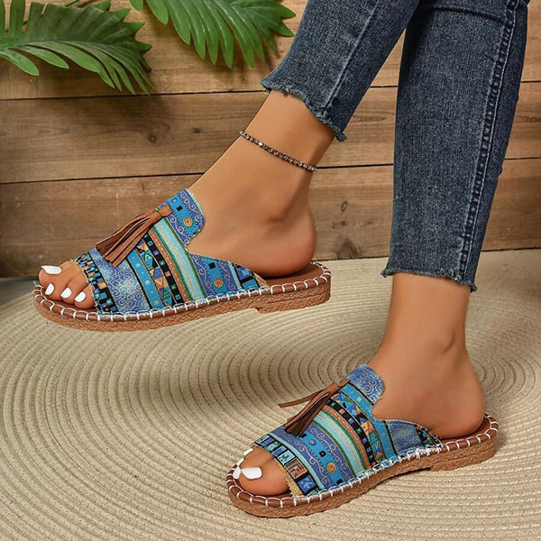 🔥Last Day Promotion 50% OFF - Women's Comfortable Tassel Flat Sandals-Comfort & Reliable