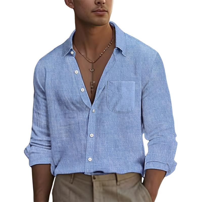 Men's Linen Casual Shirt-Comfort & Reliable