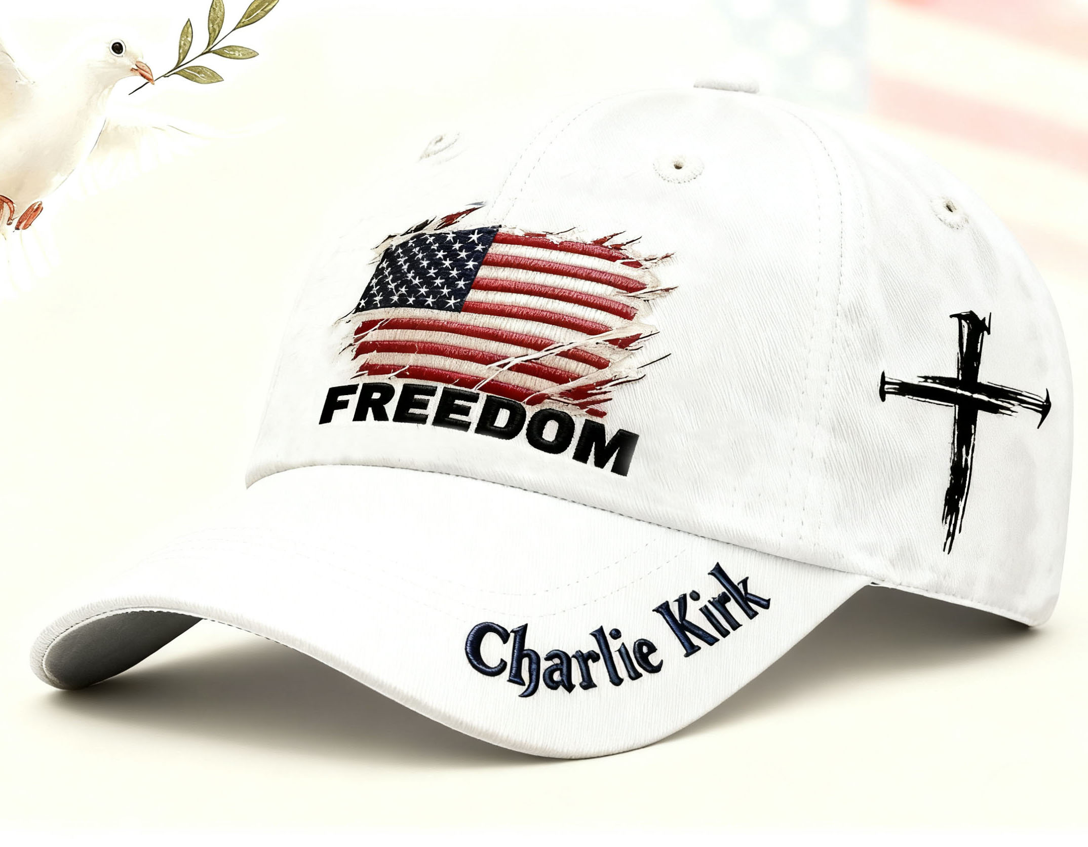 🔥LAST DAY 49% OFF - Liberty American flag print baseball cap-Comfort & Reliable