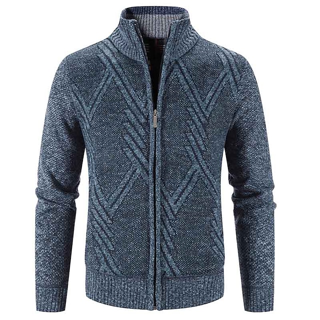 Men's Vintage Stand Collar Cashmere Jacket-Comfort & Reliable