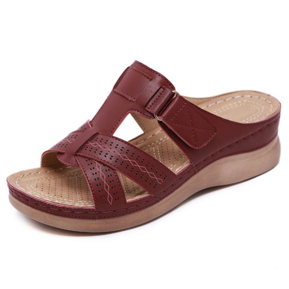 LAST DAY 49% OFF WOMEN PREMIUM LEATHER ORTHOPEDIC SANDALS-Comfort & Reliable