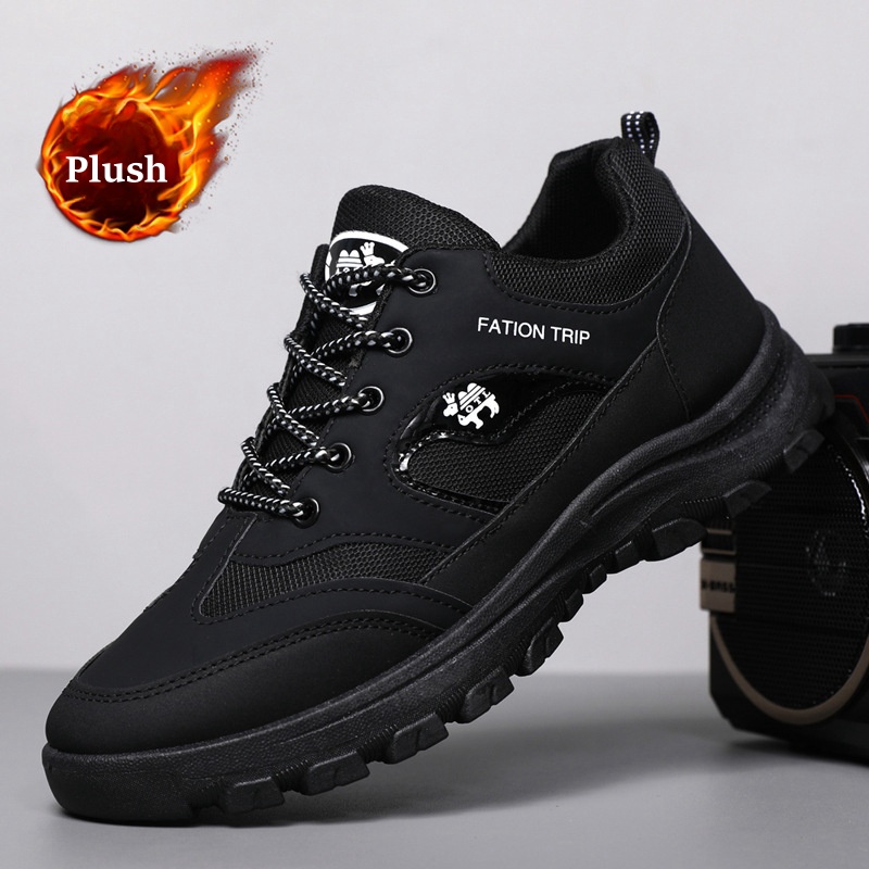 Men's Waterproof Breathable Lightweight Arch Support Hiking Shoes for Plantar Fasciitis-Comfort & Reliable