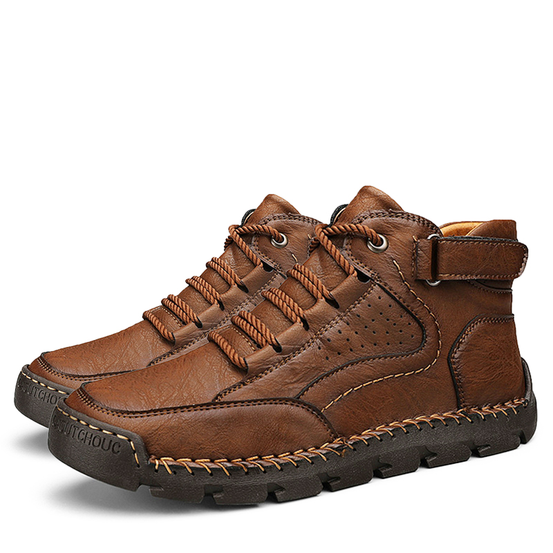 (🔥CLEARANCE SALE - 70% OFF) Men's Handcrafted Cowhide Shoes - Relieve Foot Pain-Comfort & Reliable