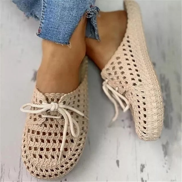 Women's Fashion Hollow Out Breathable Beach Slippers-Comfort & Reliable