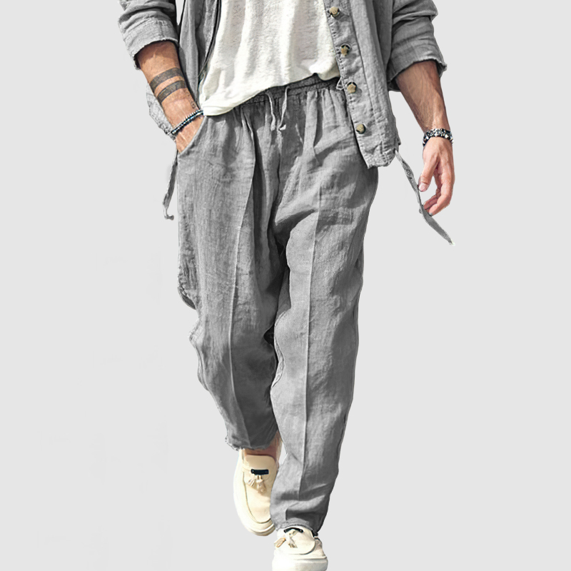 Men's Casual Everyday Cotton Linen Trousers-Comfort & Reliable