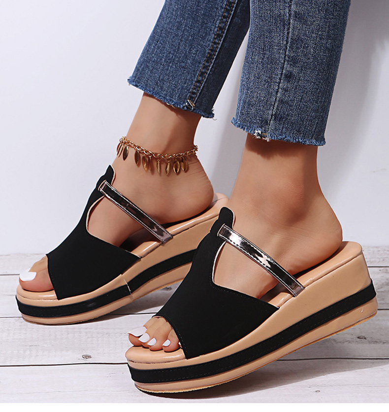 Women's Slip-on Casual Wedge Sandals-Comfort & Reliable